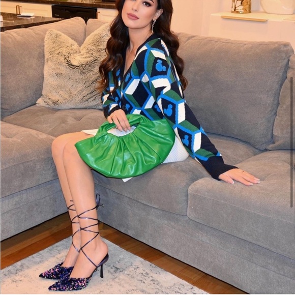 Zara sequin lace-up heels! - Picture 5 of 9